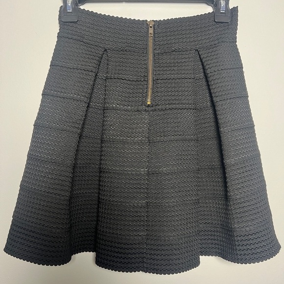Devlin Black Pleated Mini Skirt - Picture 2 of 4